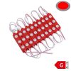 Vízálló 12V-os Optonica LED modul 3 lencsés SMD LED-del piros színben 1,5W