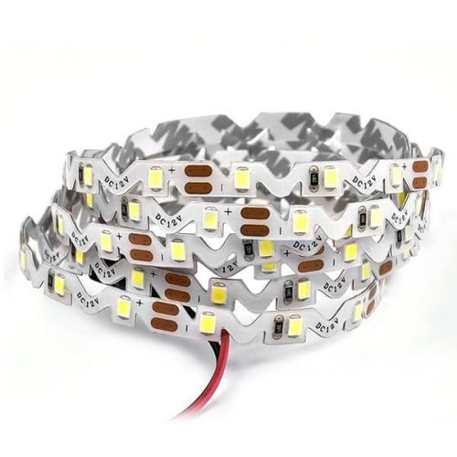 Hajlítható Zig-Zag LED szalag, 12V, 7,2W/m, 60 LED/m, 6000K, IP20