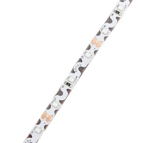 Hajlítható Zig-Zag LED szalag, 12V, 7,2W/m, 60 LED/m,Piros, IP20