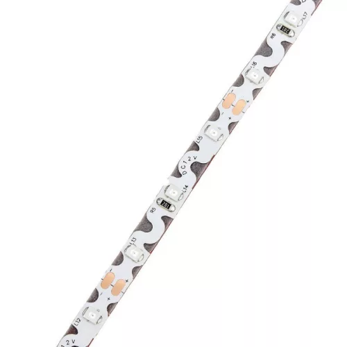 Hajlítható Zig-Zag LED szalag, 12V, 7,2W/m, 60 LED/m,Piros, IP20