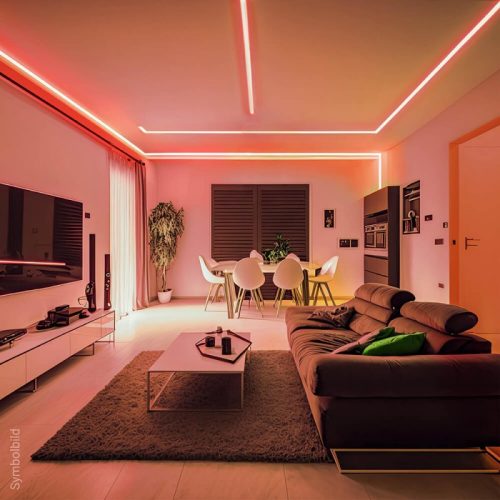 Hajlítható Zig-Zag LED szalag, 12V, 7,2W/m, 60 LED/m,Piros, IP20