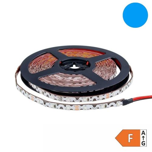 Hajlítható Zig-Zag LED szalag, 12V, 7,2W/m, 60 LED/m,Kék, IP20
