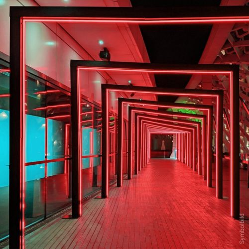 Kültéri Hajlítható Zig-Zag LED szalag, 12V, 7,2W/m, 60 LED/m, Piros, IP65