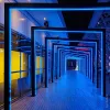 Kültéri Hajlítható Zig-Zag LED szalag, 12V, 7,2W/m, 60 LED/m, Kék, IP65