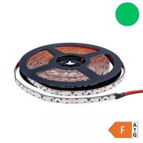   Kültéri Hajlítható Zig-Zag LED szalag, 12V, 7,2W/m, 60 LED/m, Zöld, IP65