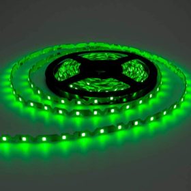   Kültéri Hajlítható Zig-Zag LED szalag, 12V, 7,2W/m, 60 LED/m, Zöld, IP65