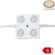 Extra erős, 2.4 Wattos vízálló Optonica 12V LED modul 4 lencsével meleg fehér színben