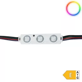 Vízálló 12V-os Optonica RGB LED modul 3 darab SMD 5050 színváltós LED chippel