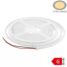 Optonica LED Neon Flex Slim szalag, 5 méteres, meleg fehér színű, rugalmas, IP20 védettséggel