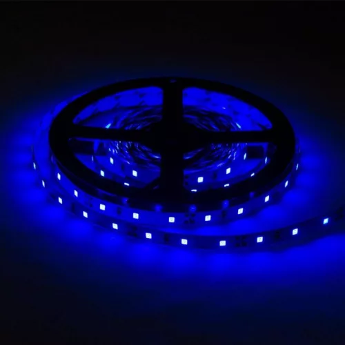 Optonica kék LED szalag 12V 60LED/m 4,8W/m beltéri