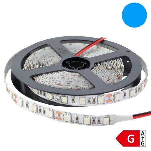 Optonica kék LED szalag 12V 60LED/m 14,4W/m 5050 beltéri