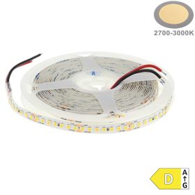 High Lumen LED szalag 126LED/m 10W/m 24V 2835 meleg fehér IP20