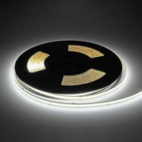 25 méteres tekercs 48V COB LED szalag, hideg fehér fénnyel