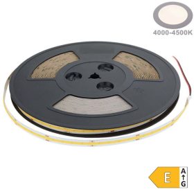 25 méteres tekercs 48V COB LED szalag, természetes fehér fénnyel