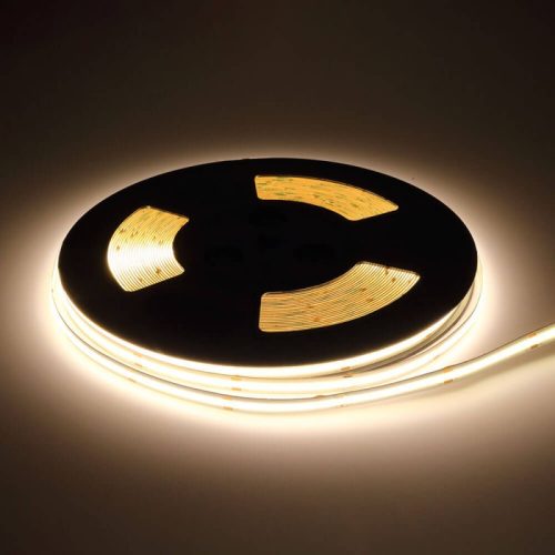 25 méteres tekercs 48V COB LED szalag, természetes fehér fénnyel
