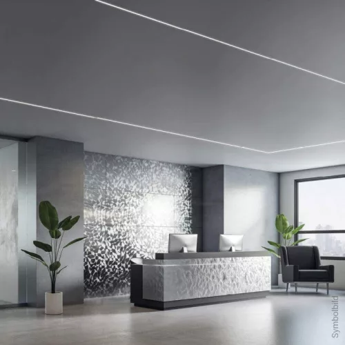 Pöttymentes, egybefüggő fényű 24V COB LED szalag hideg fehér 6000K fénnyel, 320led, kiváló CRI 91 színvisszaadással, 5 méteres tekercsben