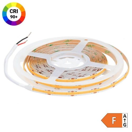 Optonica prémium COB LED szalag beltéri 24V 12W/m 1100lm/m 512 LED/m 3000K CRI90+