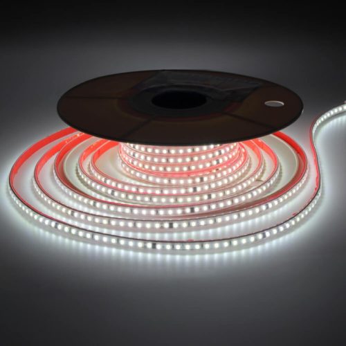 Kültéri LED szalag 230V 120 LED/m 9W/m 900lm/m Hideg fehér