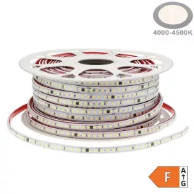   Kültéri LED szalag 230V 120 LED/m 9W/m 900lm/m Természetes fehér