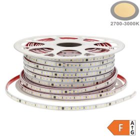   Kültéri LED szalag 230V 120 LED/m 9W/m 900lm/m Meleg fehér