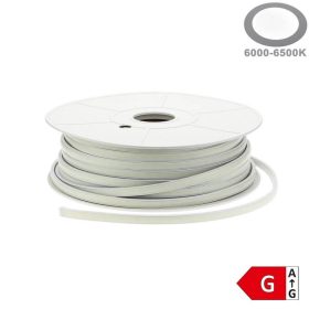   230V COB LED szalag, opál, 288 LED/m, 10W/m Hideg fehér 50m/tekercs