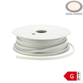  230V COB LED szalag, opál, 288 LED/m, 10W/m Természetes fehér 50m/tekercs