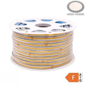   220V COB LED Szalag, CONNECT-ANYWAY, 10W/m 850lm/m 360 LED/m, Természetes Fehér
