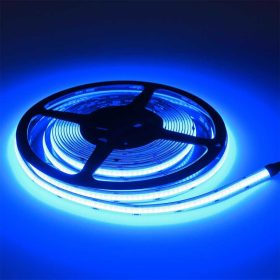 RGB COB LED szalag 24V, 14W/méter, 576 LED/m sűrűséggel, homogén, pontmentes színváltó fénnyel.