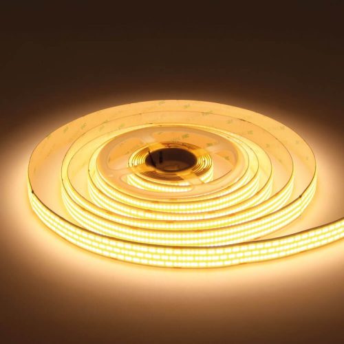 20mm széles, 24V-os, 28W/méter COB LED szalag 960 LED/m sűrűséggel, homogén, pontmentes fénnyel