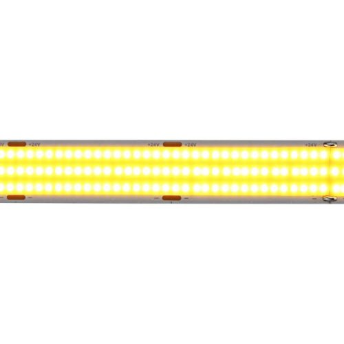 20mm széles, 24V-os, 28W/méter COB LED szalag 960 LED/m sűrűséggel, homogén, pontmentes fénnyel