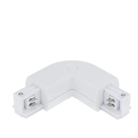 3 Fázisú Sín Sarok Csatlakozó - Fehér