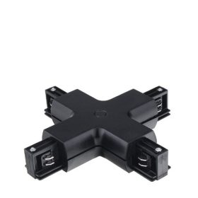 3 Fázisú Sín Kereszt Csatlakozó - Fekete