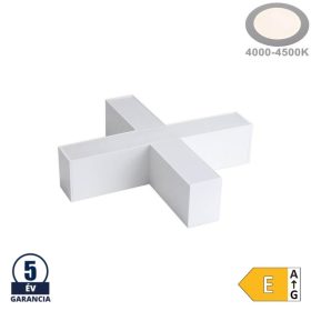   X csatlakozó lineáris lámpához, slim, 15W természetes fehér, fehér