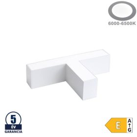   T csatlakozó lineáris lámpához, slim, 12W hideg fehér, fehér