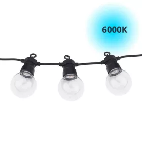   Hideg fényű kültéri fényfüzér 13m, 20 db gömb, sorolható