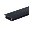 teljesen fekete színű, szárnyas süllyeszthető alumínium LED profil fekete burával