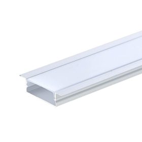 5118 eloxált alumínium, szárnyas süllyeszthető alumínium LED profil opál burával