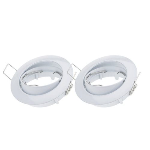 Fehér spot keret GU10/MR16 billenthető 2db/csomag