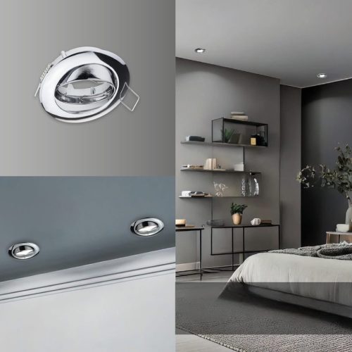 Króm spot keret GU10/MR16 billenthető 2db/csomag