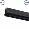 Beépíthető mágneses sín R15 48V 2 méter fekete V2