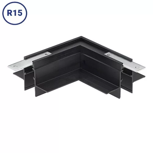 Beépíthető mágneses sín sarokelem V2 R15 48V