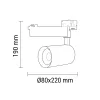 3 fázisú sínes spotlámpa 25W 2750lm 5000K 3 év garancia, fehér