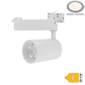   3 fázisú sínes spotlámpa 25W 2750lm 4000K 3 év garancia, fehér