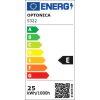 3 fázisú sínes spotlámpa 25W 2750lm 4000K 3 év garancia, fehér