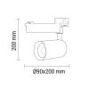 3 fázisú sínes spotlámpa 35W 3850lm 5000K 3 év garancia, fehér