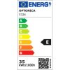 3 fázisú sínes spotlámpa 35W 3850lm 3000K 3 év garancia, fehér