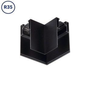   Mágneses sín sarokelem R35 48V felületre szerelhető fekete