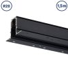 Süllyeszthető mágneses sín R20 48V 1,5 méter fekete