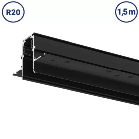 Beépíthető mágneses sín R20 48V 1,5 méter fekete V2