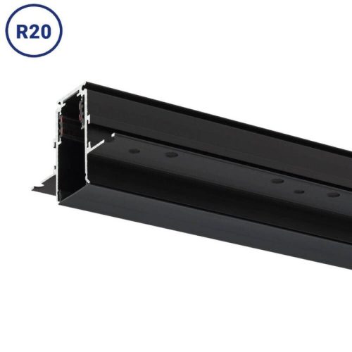 Beépíthető mágneses sín R20 48V 1,5 méter fekete V2